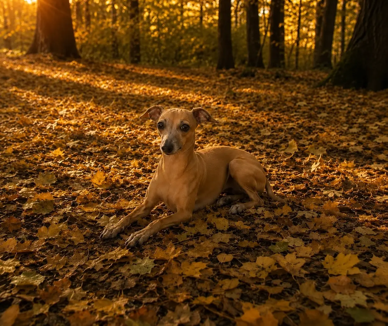 Pearl - elegant caramel Italian greyhound