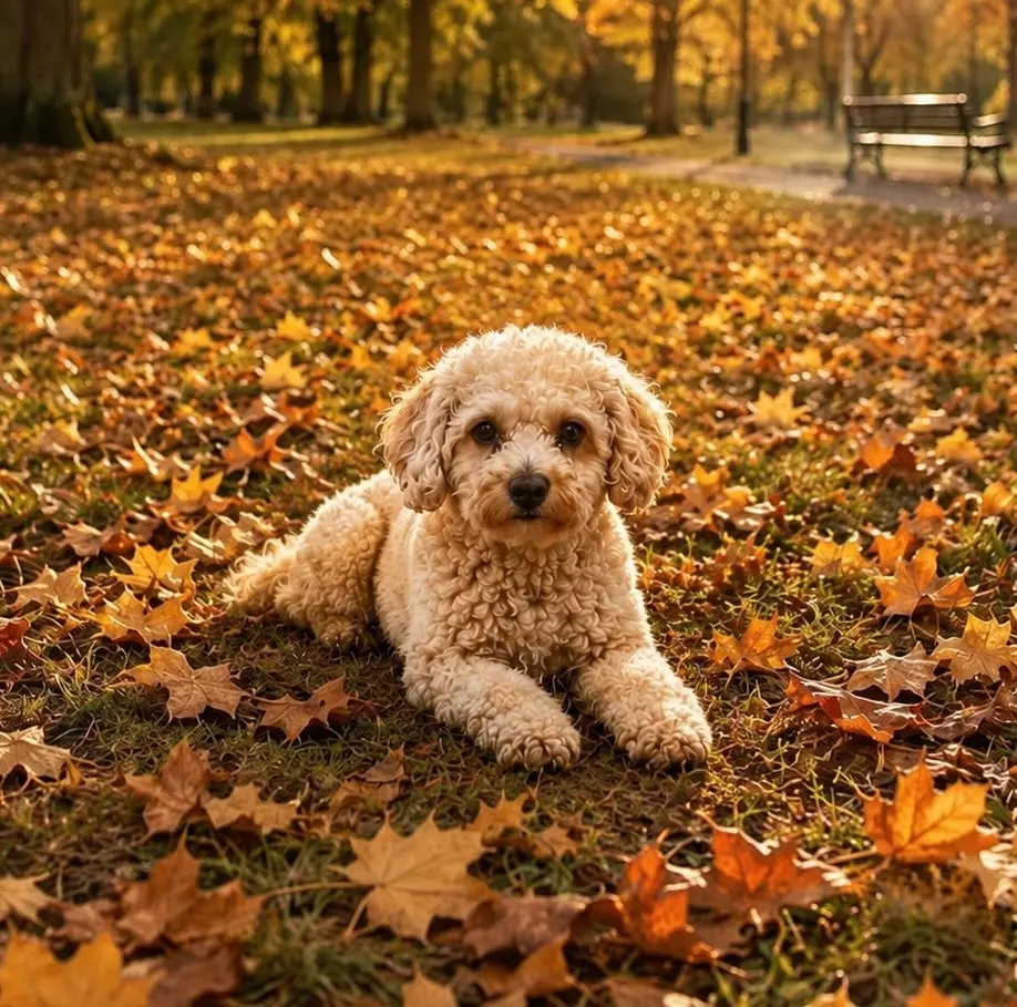 Teddy - small fluffy cream cavapoochon