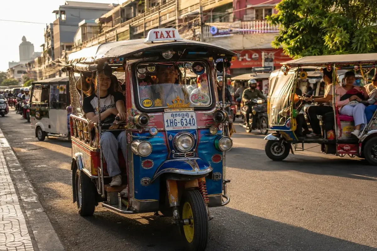Tuk-tuk on the streets of Phnom Penh